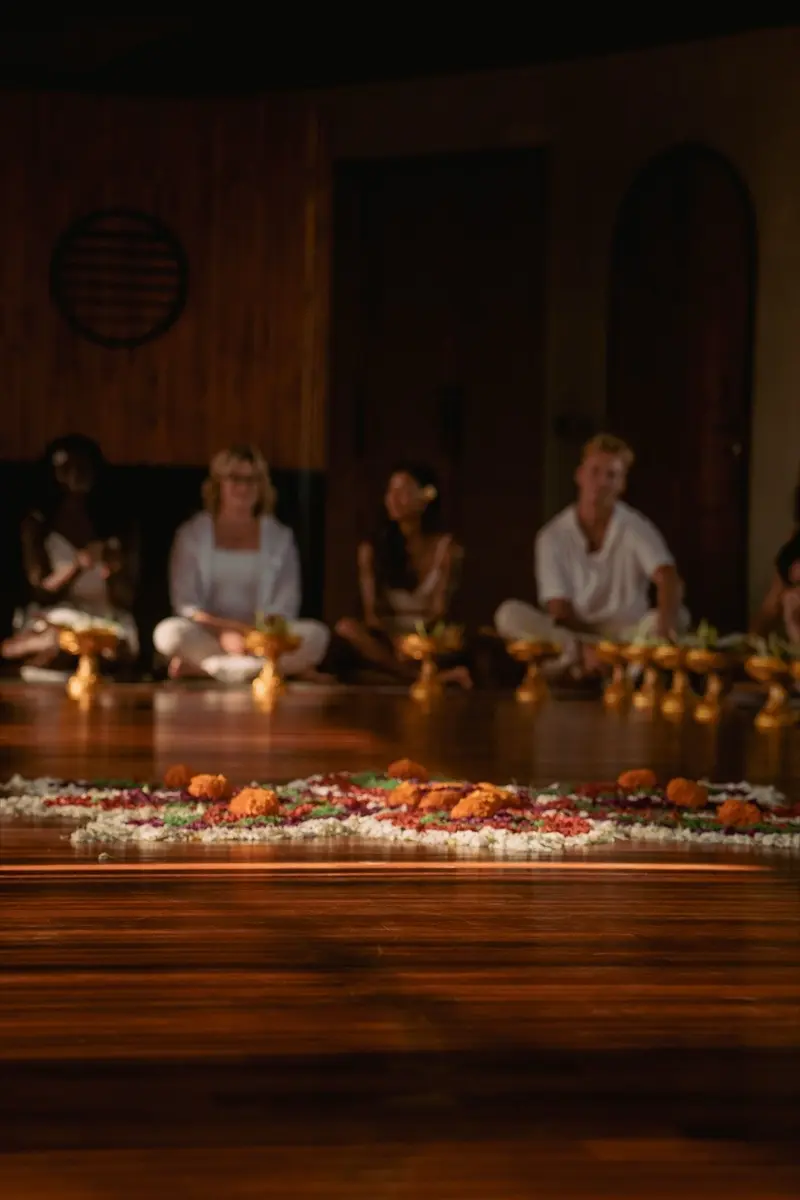 Ceremony during the Bali retreat